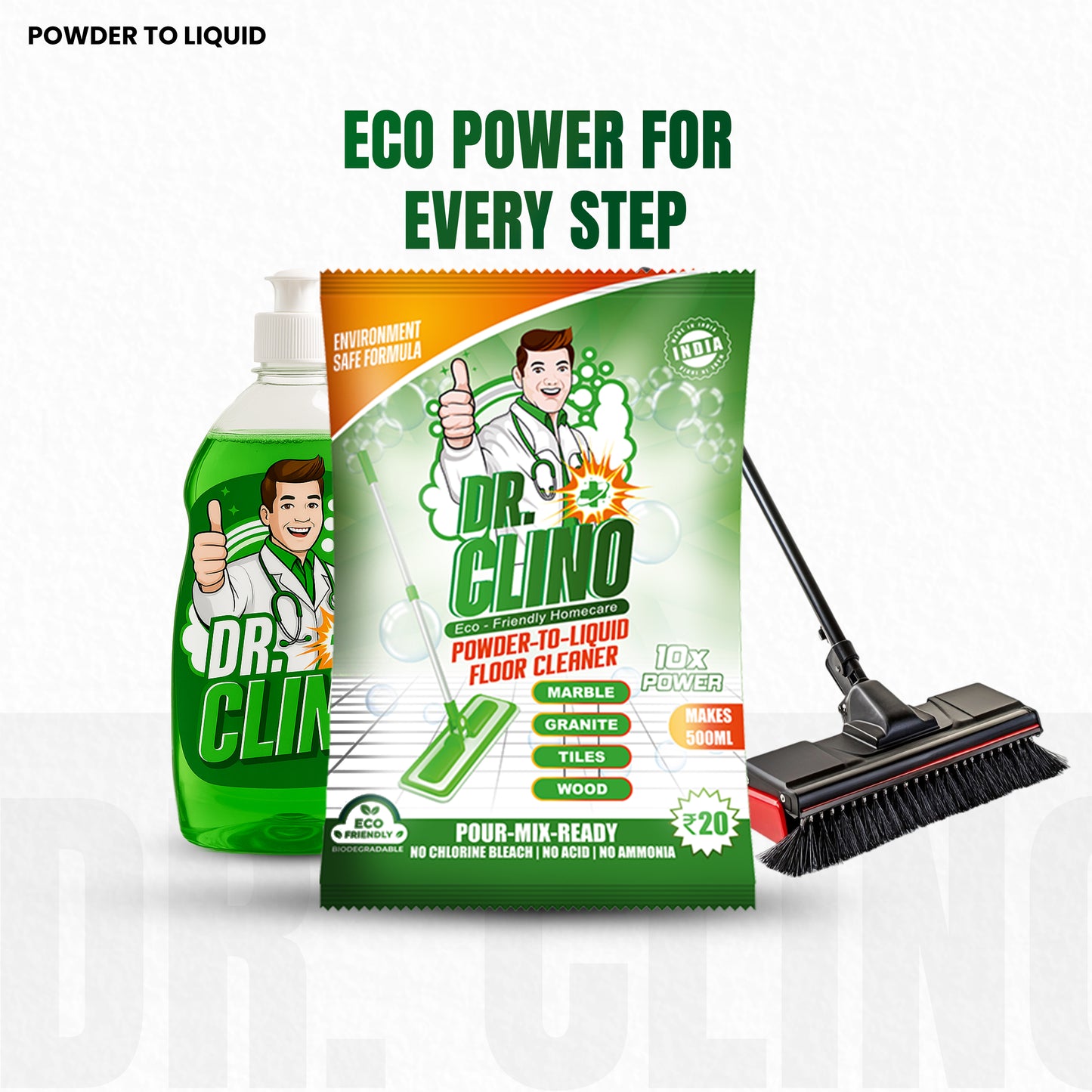Floor cleaner - Powder To  Liquid
