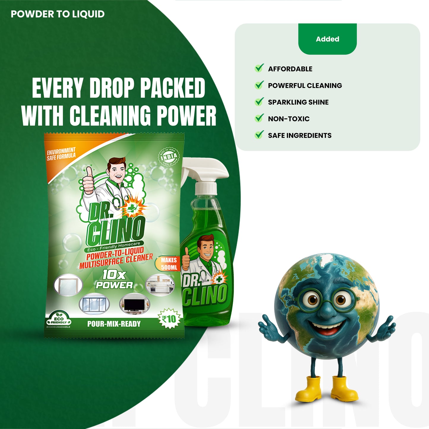 Multisurface Cleaner - Powder To Liquuid