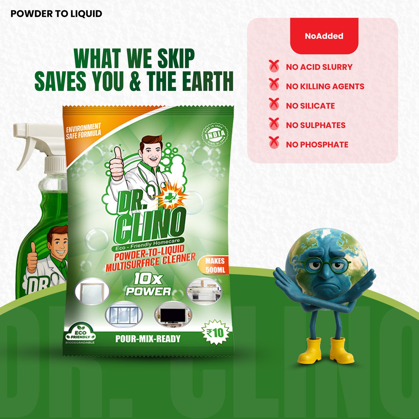 Multisurface Cleaner - Powder To Liquuid