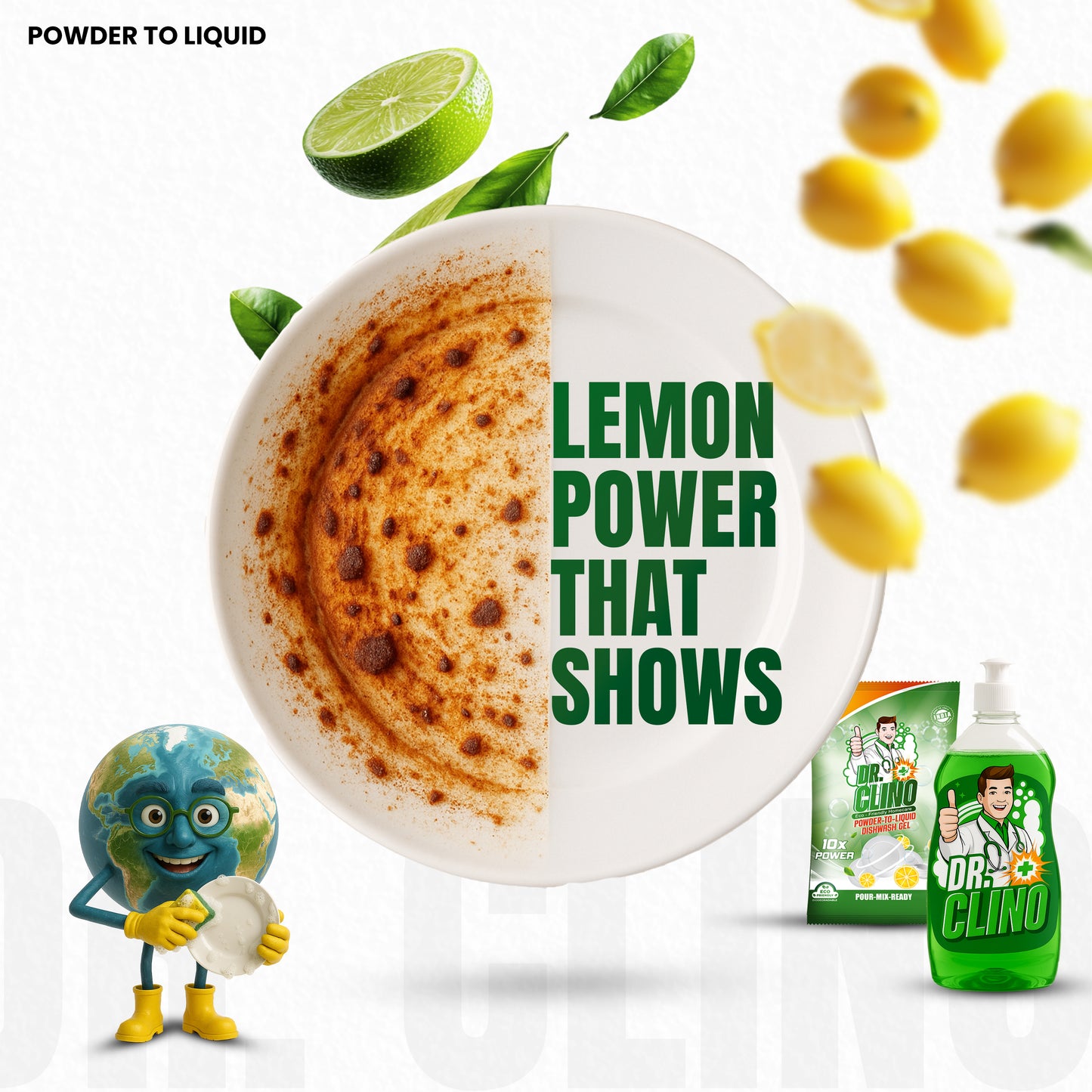 Dishwash Gel - Powder to Liquid