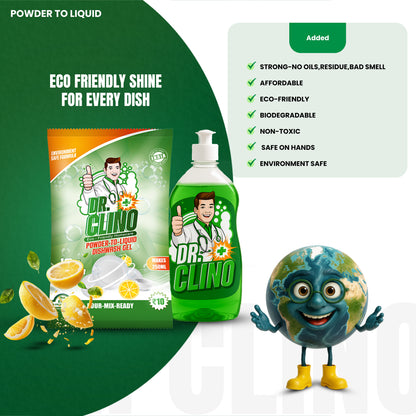 Dishwash Gel - Powder to Liquid
