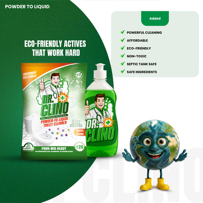 Toilet Cleaner - Powder To Liquid