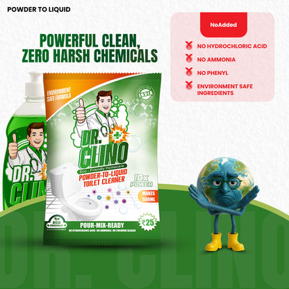Toilet Cleaner - Powder To Liquid